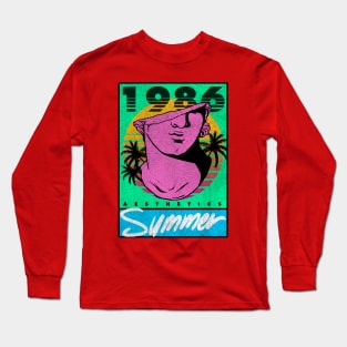 Vaporwave Summer Aesthetics 1986 Long Sleeve T-Shirt